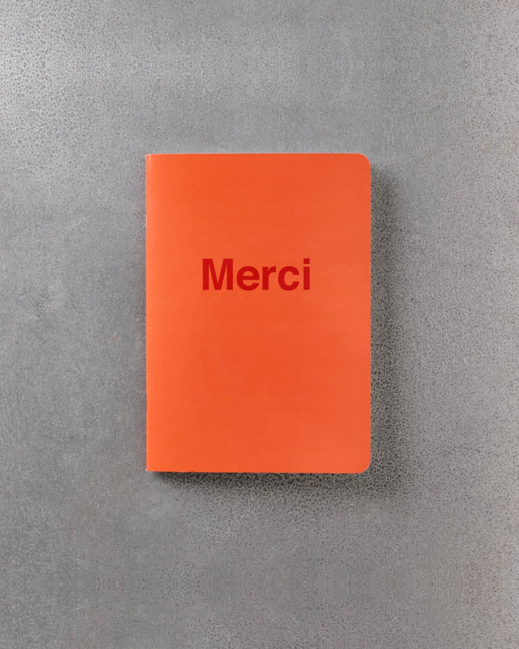 Merci - Carnet - Orange & Rouge