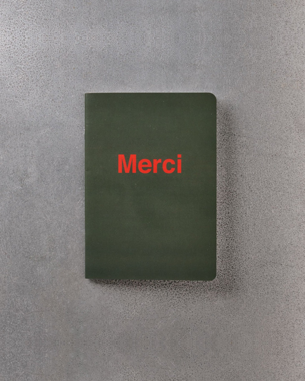 Merci - Notebook - Khaki & Red