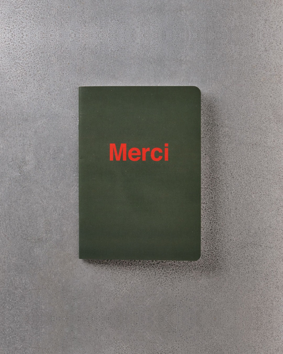Merci - Notebook - Khaki & Red