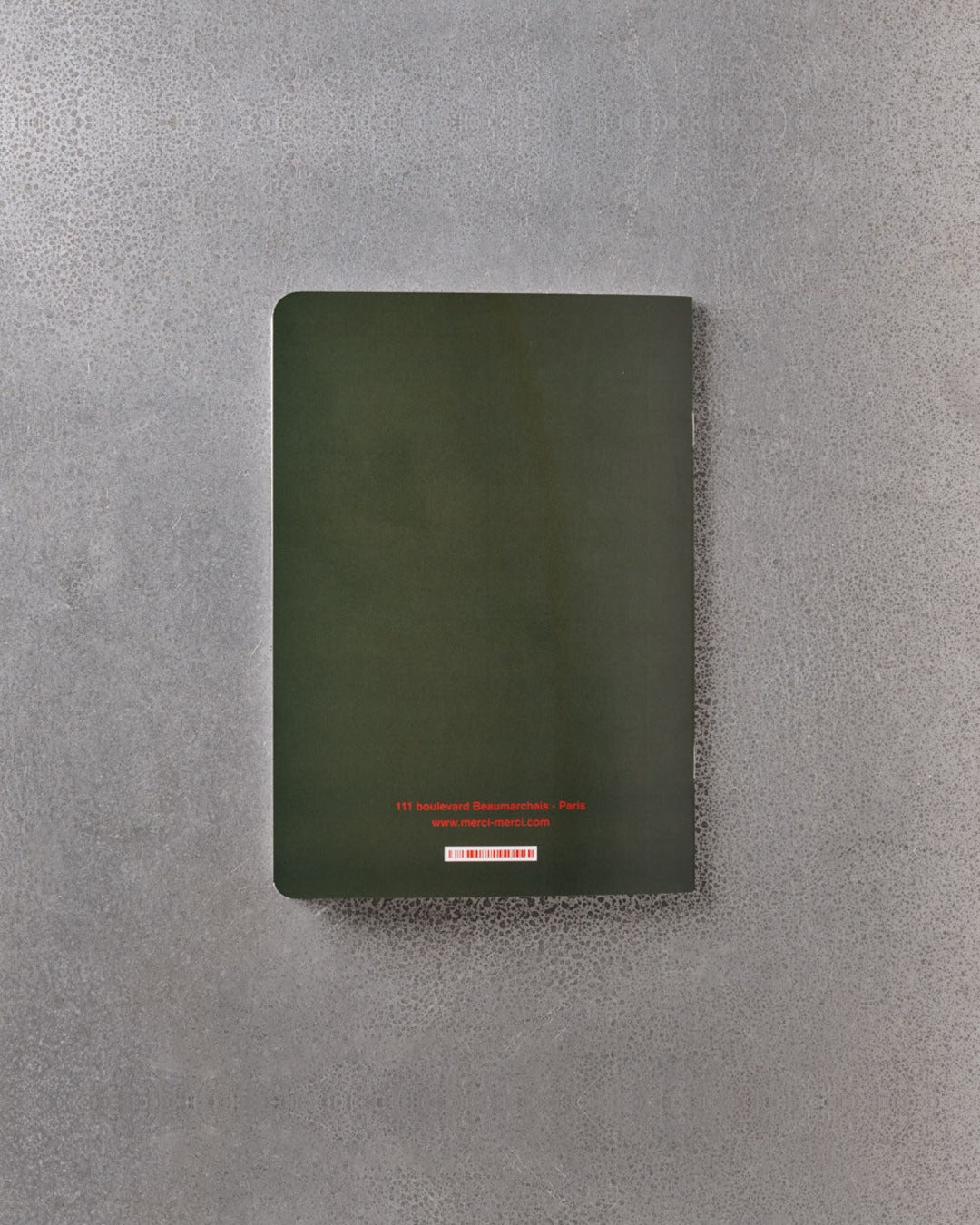 Merci - Notebook - Khaki & Red