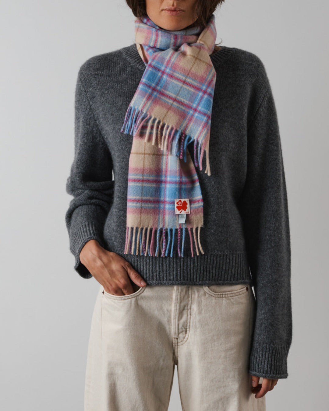 Merci - Harry cashmere scarf - Blush