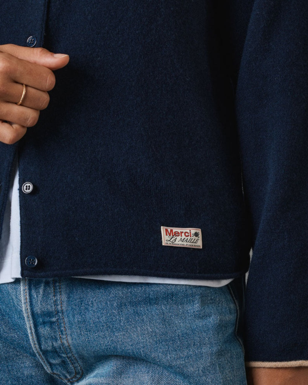 Merci - Gilet Iris - Bleu