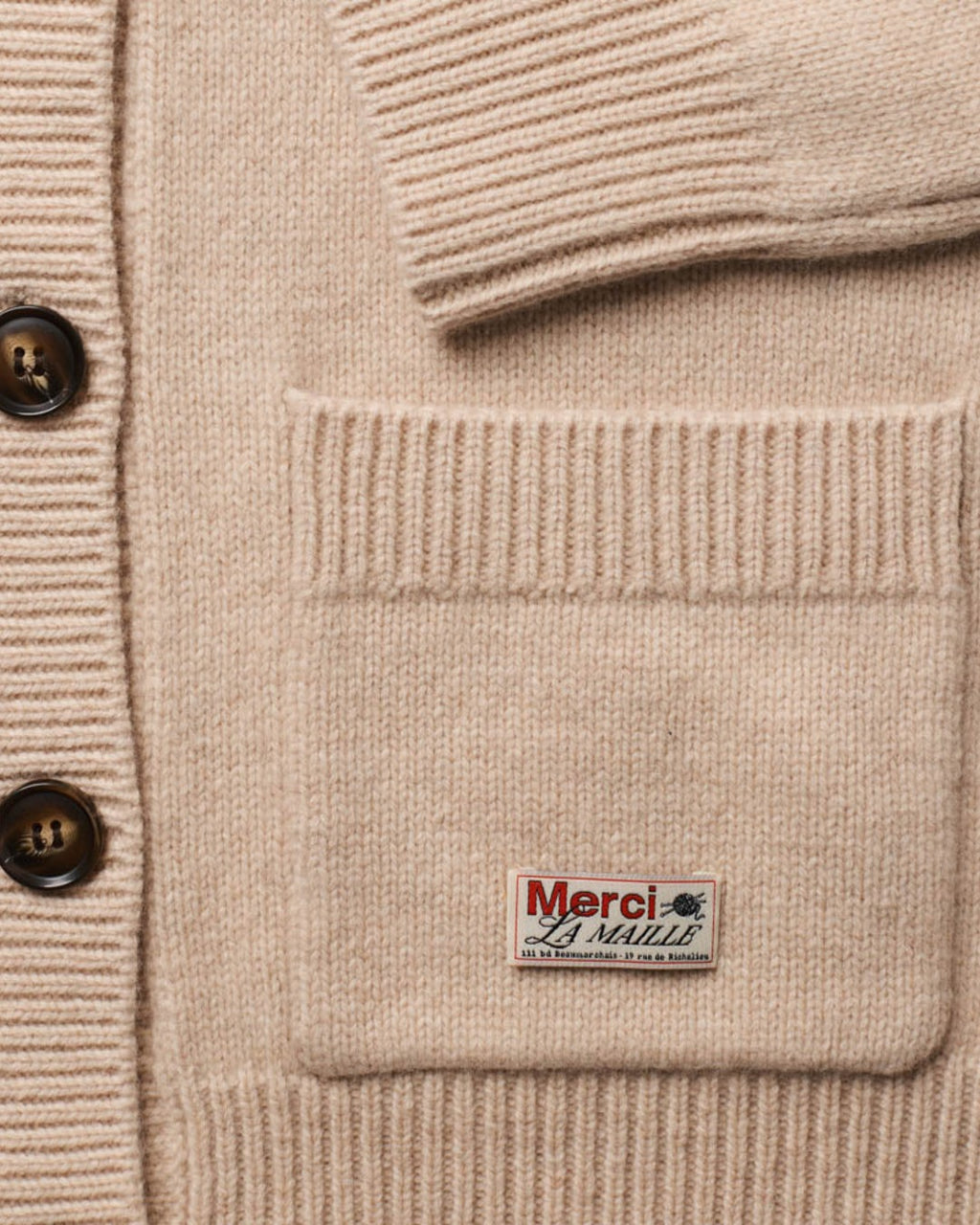 Merci - Cardigan Juliette - Blanc Cassé