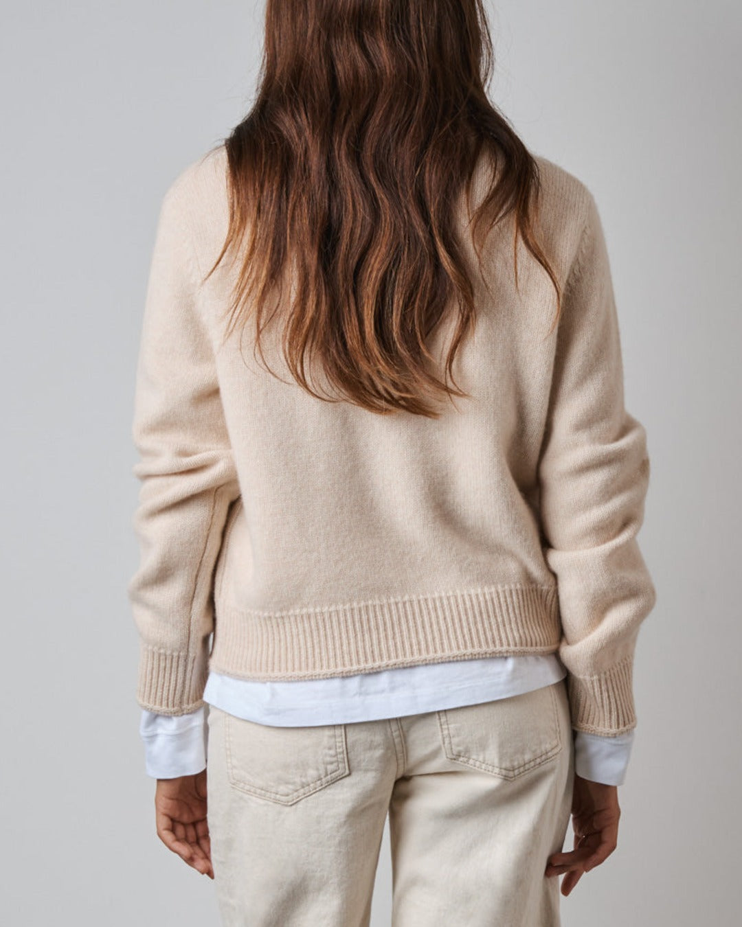 Merci - Pull Charlotte - Blanc Cassé