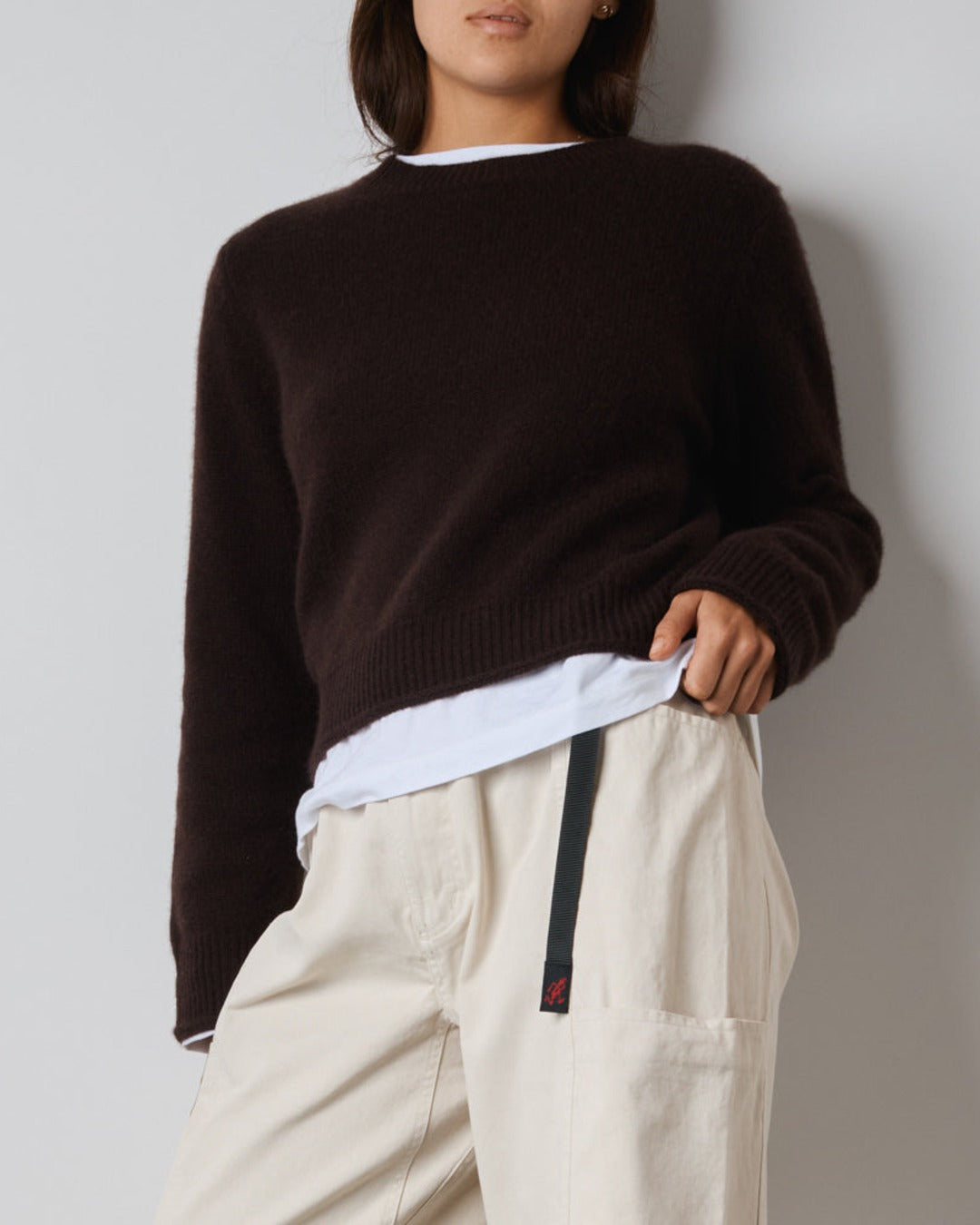 Merci - Pull Charlotte - Marron Foncé