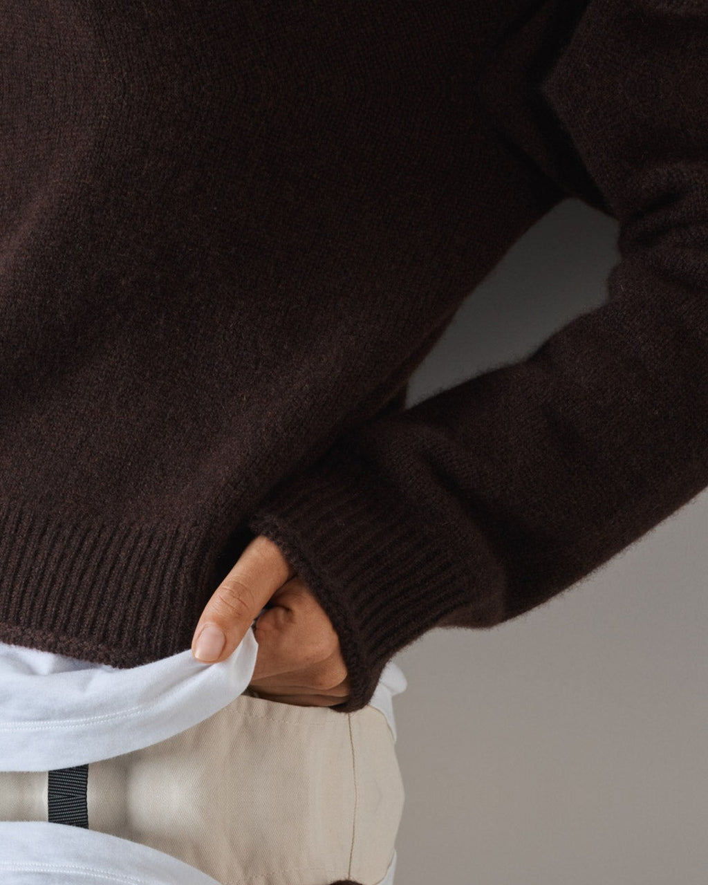 Merci - Pull Charlotte - Marron Foncé