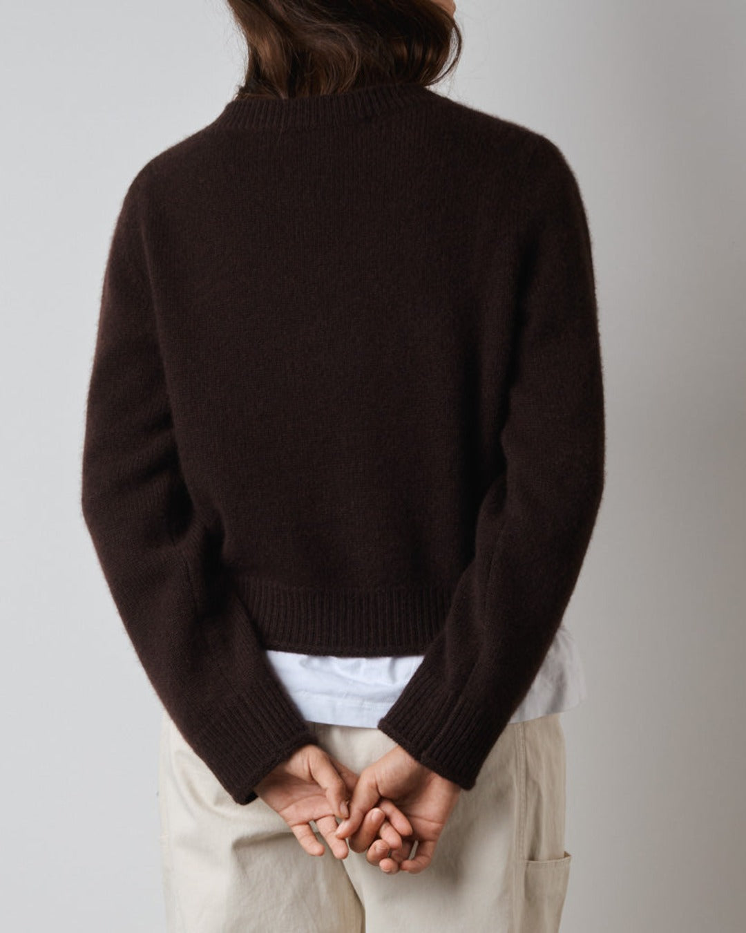 Merci - Pull Charlotte - Marron Foncé