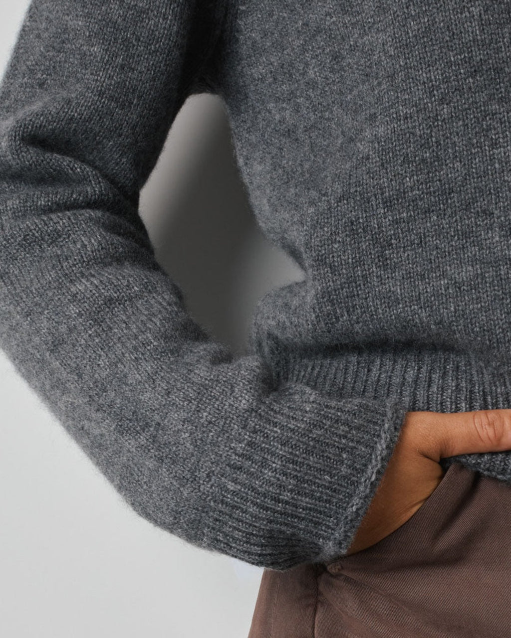 Merci - Pull Charlotte - Gris Foncé