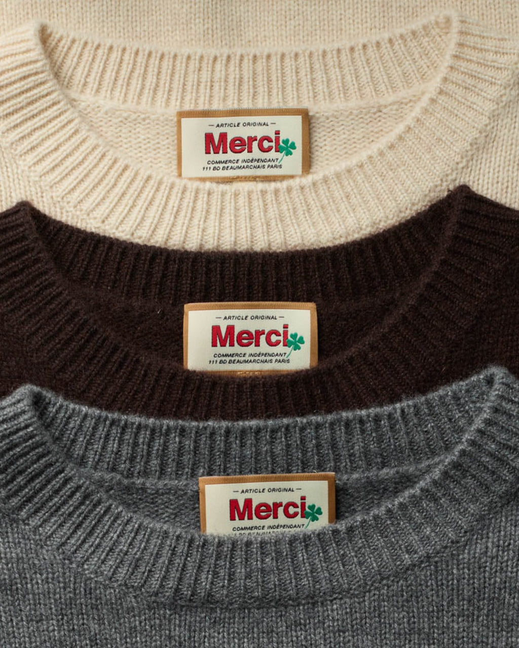 Merci - Pull Charlotte - Gris Foncé