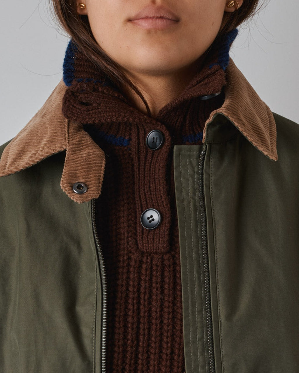 Merci - Mathilde Collar - Brown & Navy