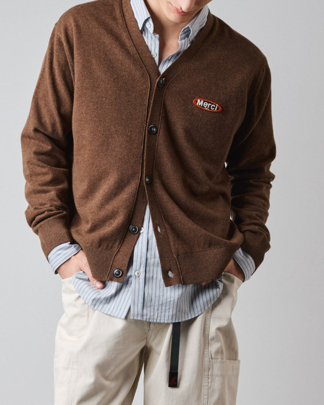 Merci - Cardigan Charlie - Marron