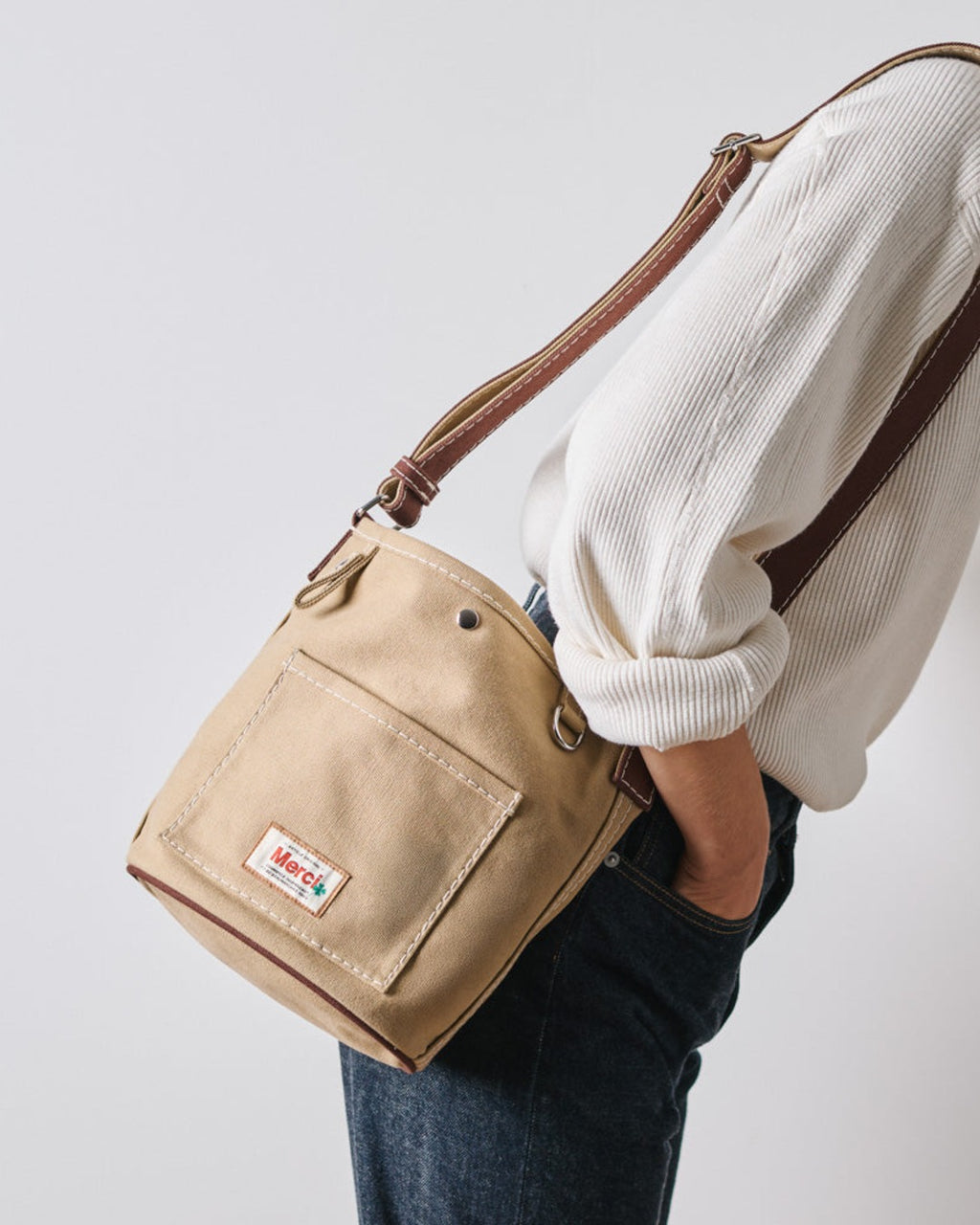 Merci - Sac Candide Seau - Marron