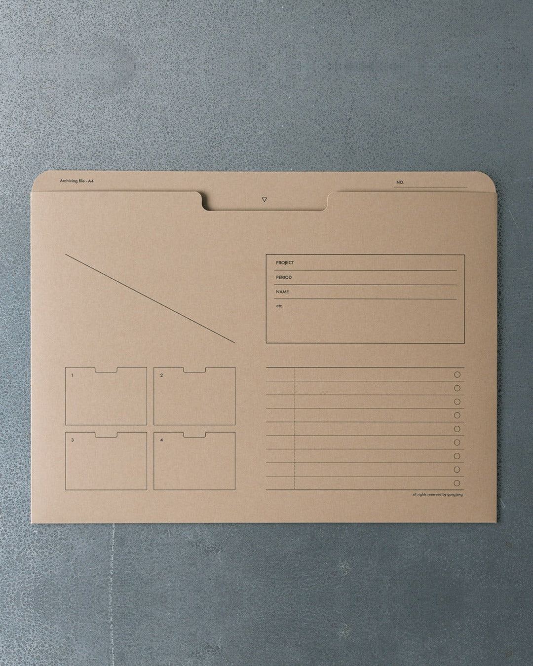 Gongjang - A4 Document Pouch - Sand