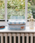 Merci - Trousse De Toilette - Rayures Toile Bleu Primaire