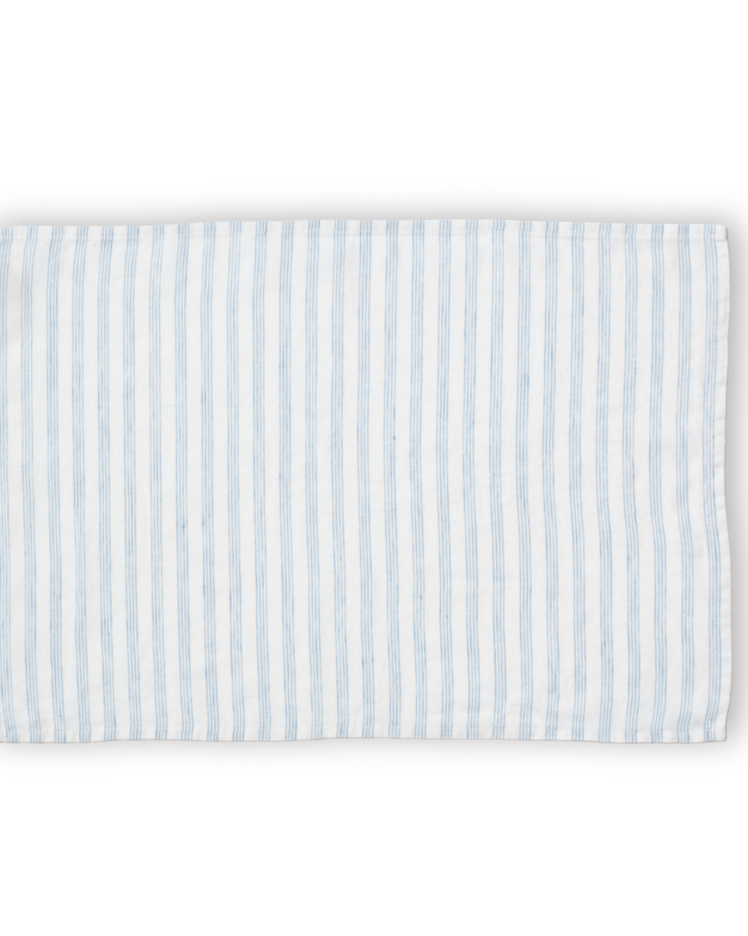Merci - Washed linen placemat - Primary Blue Paintbrush Stripes