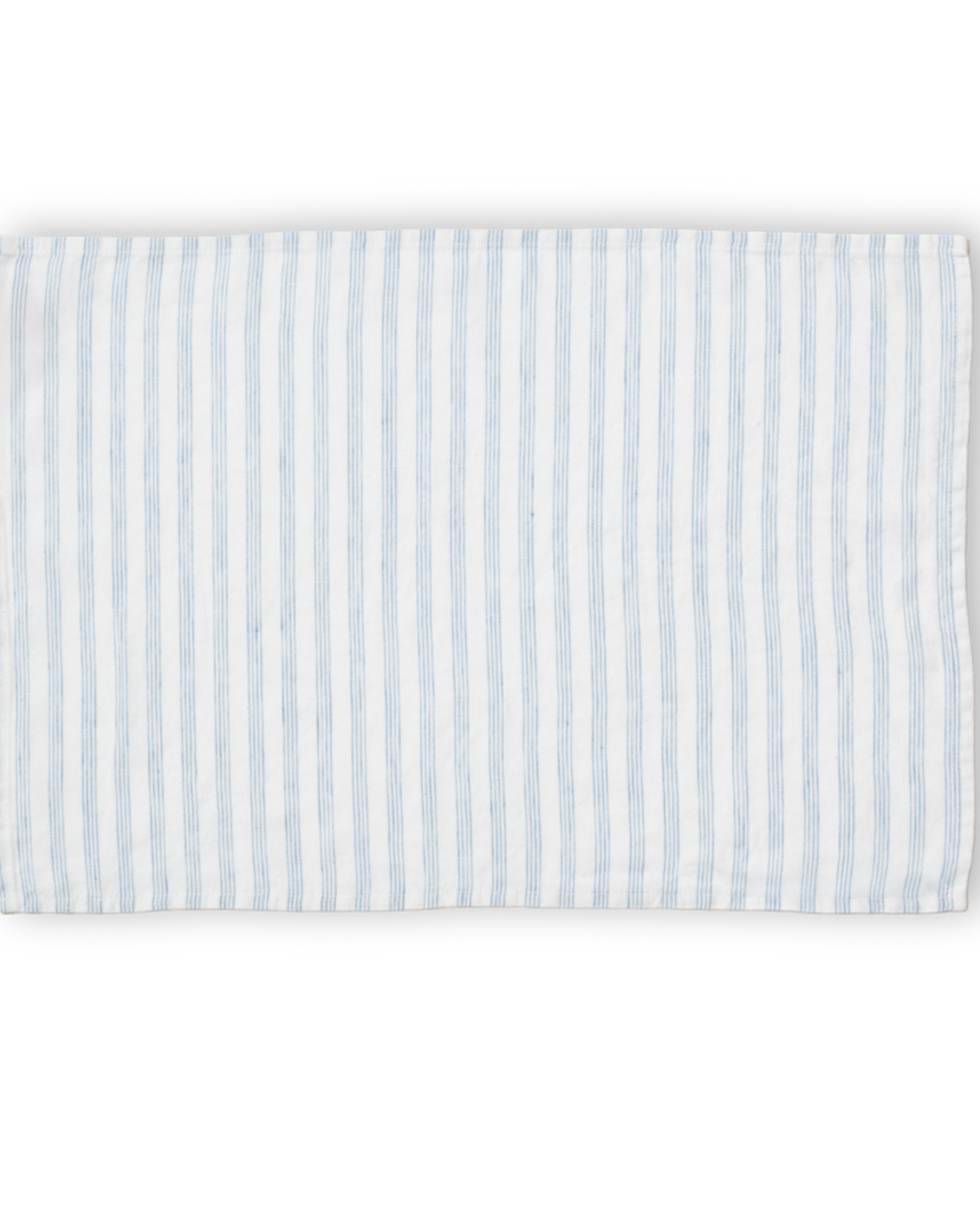 Merci - Washed linen placemat - Primary Blue Paintbrush Stripes