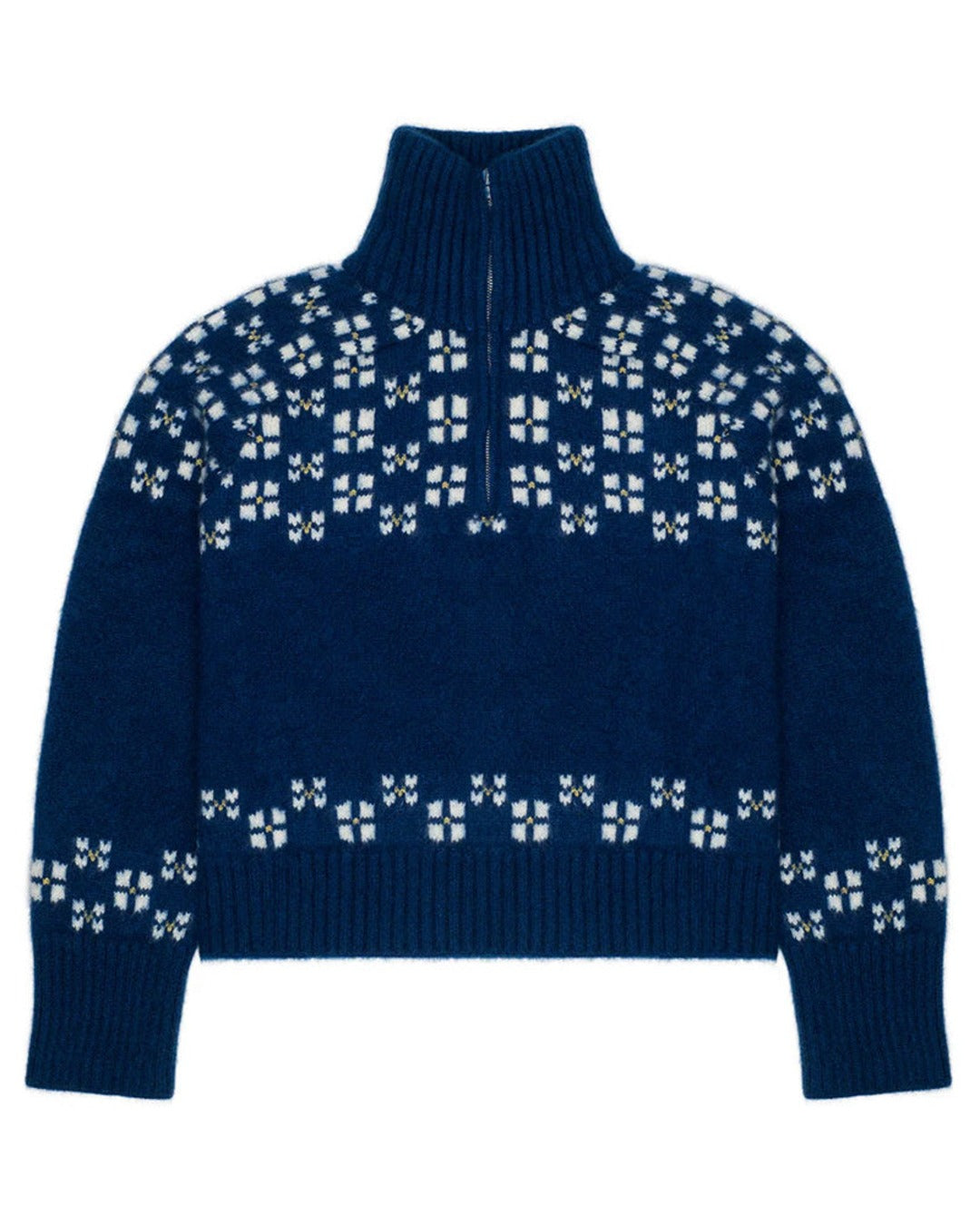 Calle Del Mar - Cardigan Winter Fair Isle - Demi zip