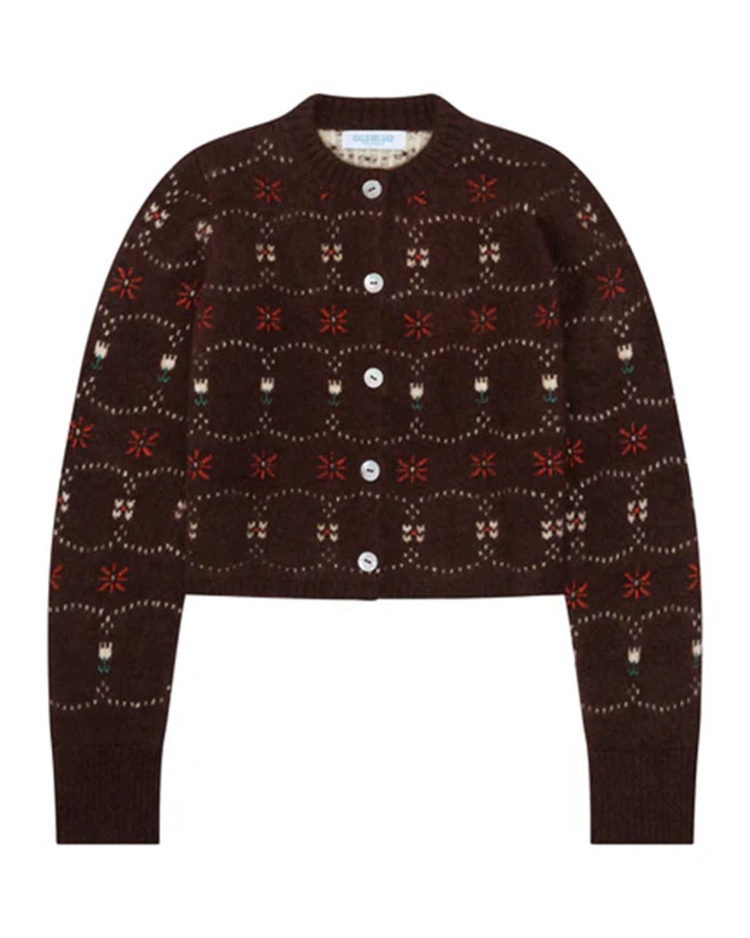 Calle Del Mar - Cardigan Fair Isle - Chocolat
