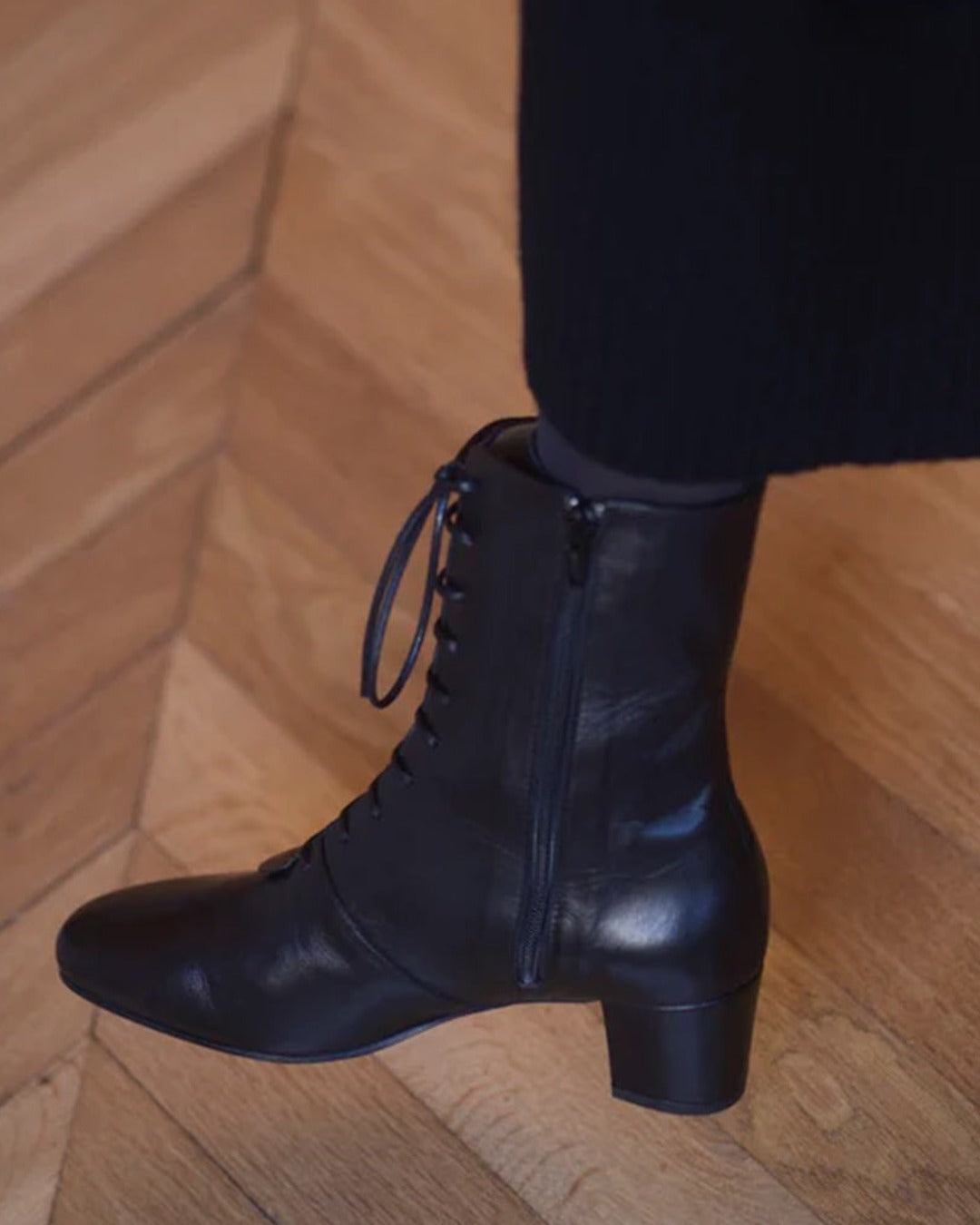 Anne Thomas - Bottes Pavlova - Noir Calf