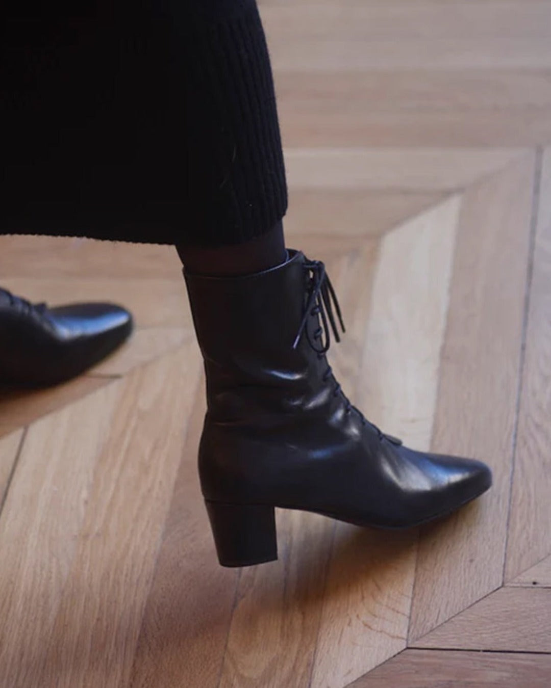 Anne Thomas - Bottes Pavlova - Noir Calf
