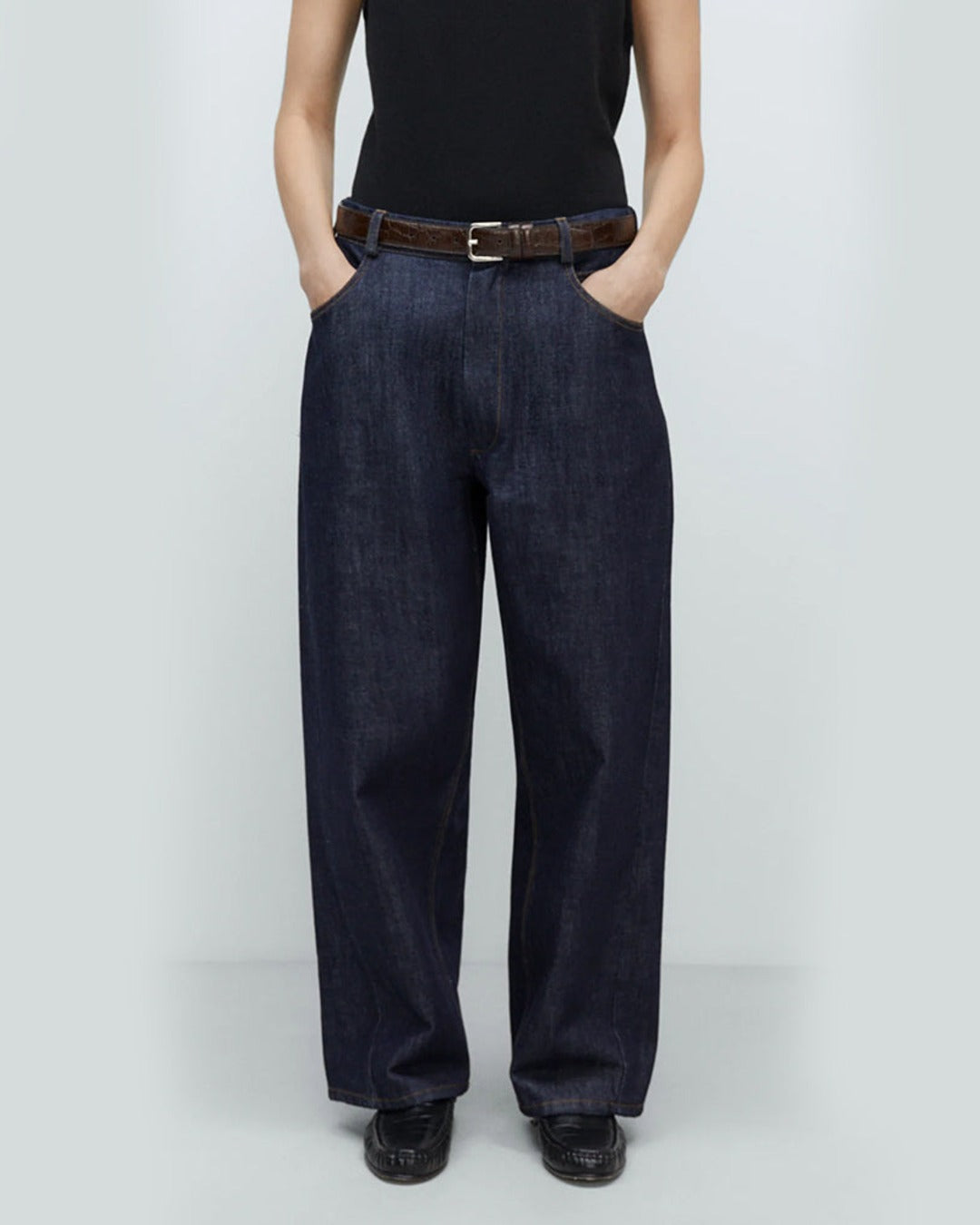 Cordera - Pantalon Droit - Indigo