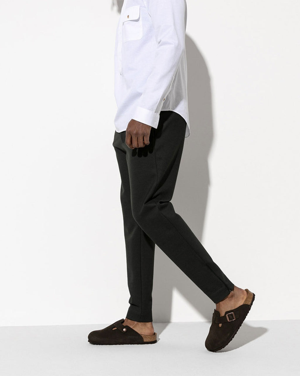 Birkenstock - Sabots Boston Suede Lit De Pied Souple - Mocha