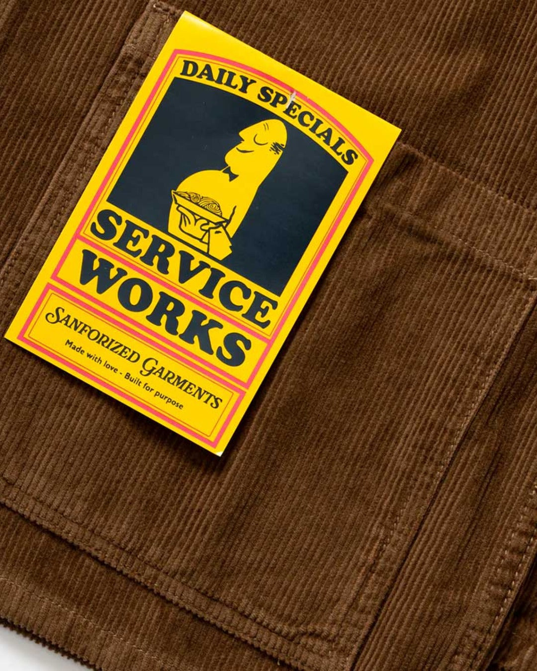 Service Works - Corduroy Work Shirt - Bark Brown