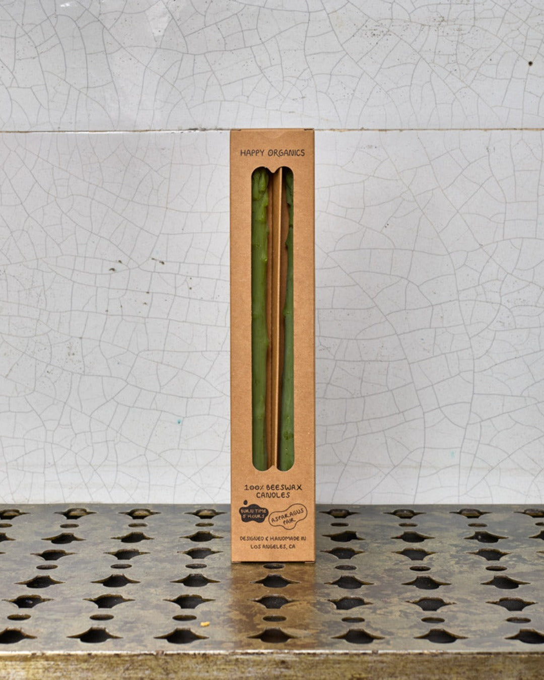 Happy Organics - Lot De 2 Bougies Asperges