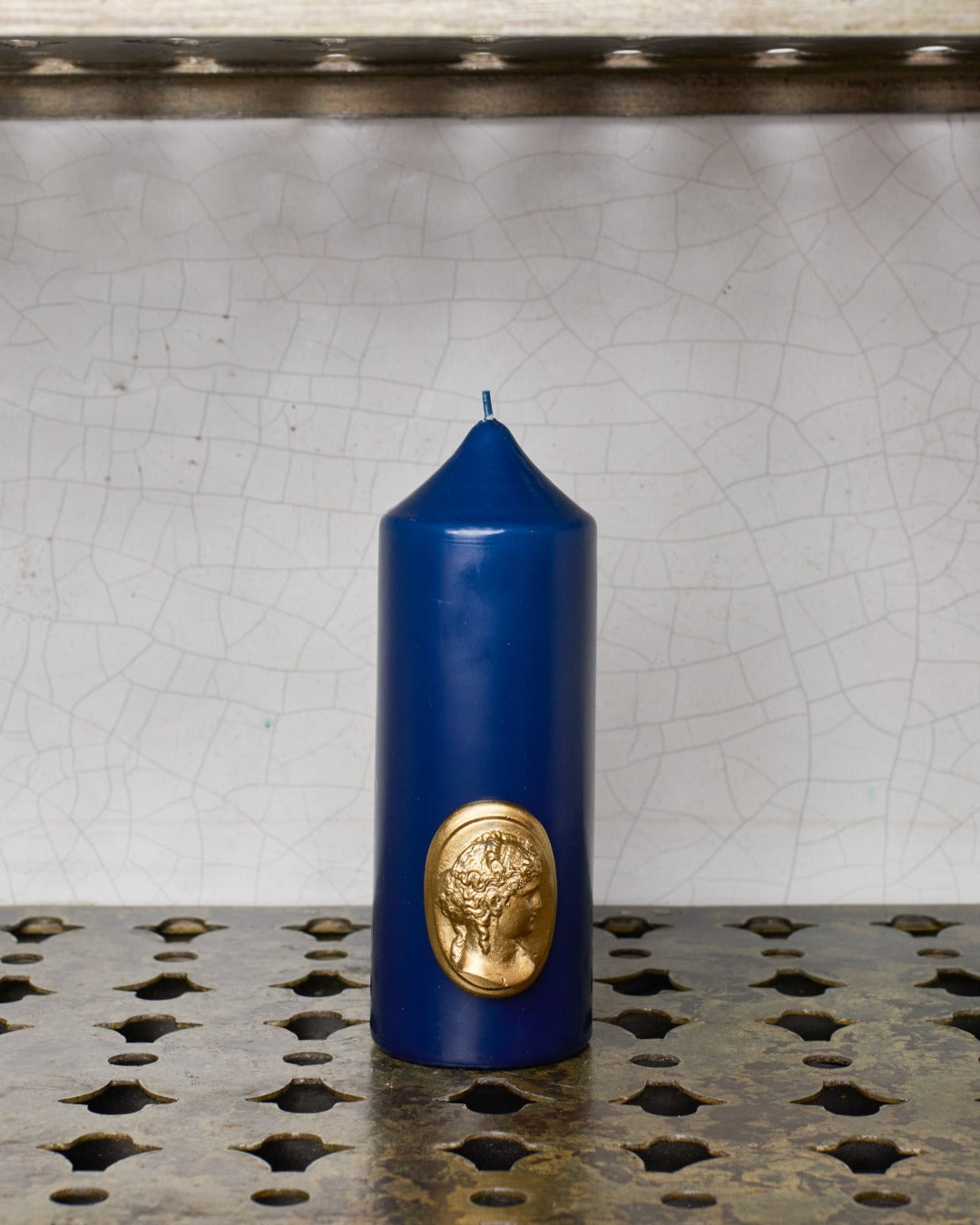 Trudon - Large Cameo Candle - Navy Blue