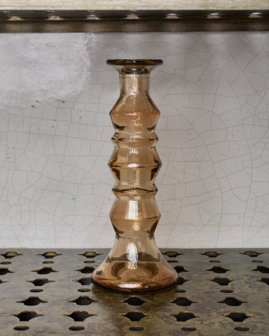 Vidrios San Miguel - Bougeoir En Verre Recyclé Enzo - Marron