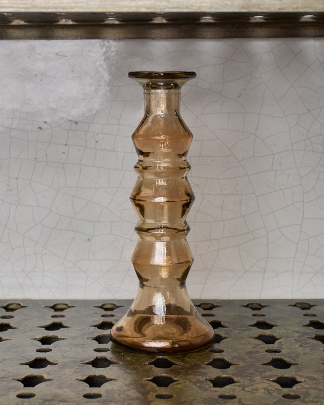 Vidrios San Miguel - Bougeoir En Verre Recyclé Enzo - Marron