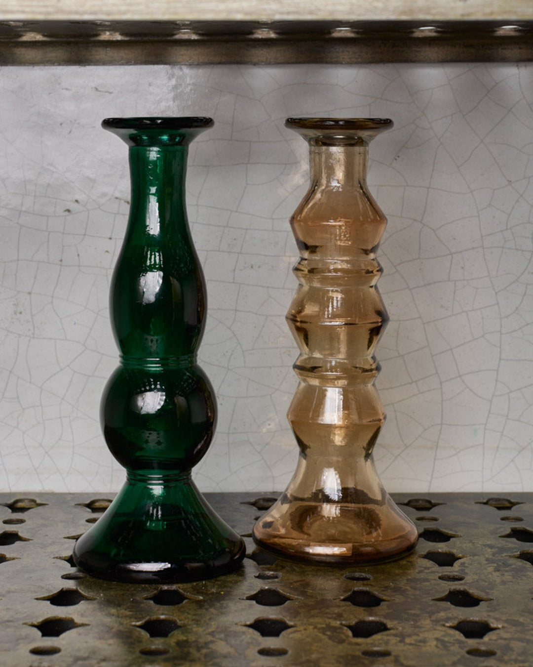 Vidrios San Miguel - Bougeoir En Verre Recyclé Enzo - Marron