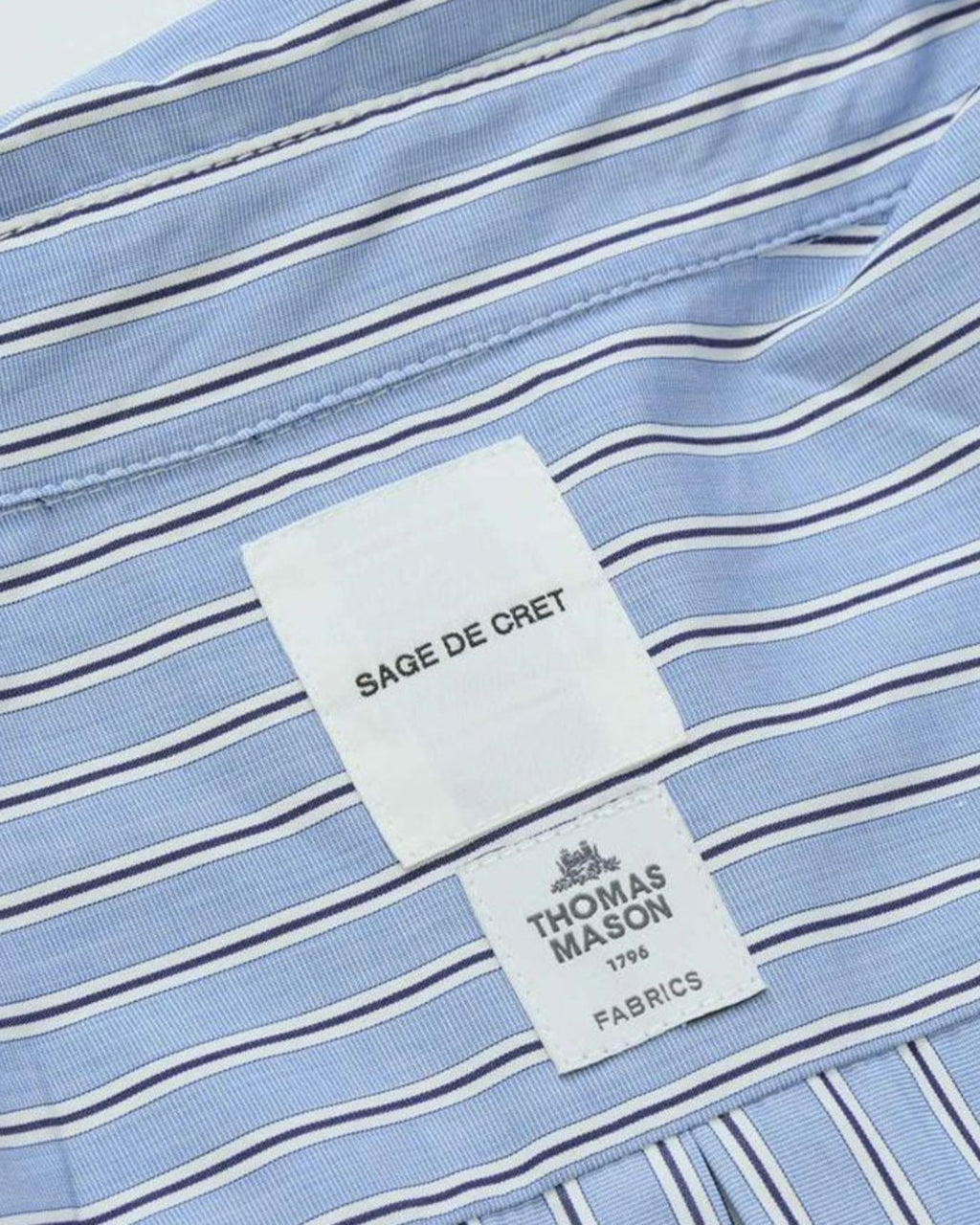 Sage de Cret - Chemise Rayée Thomas - Bleu