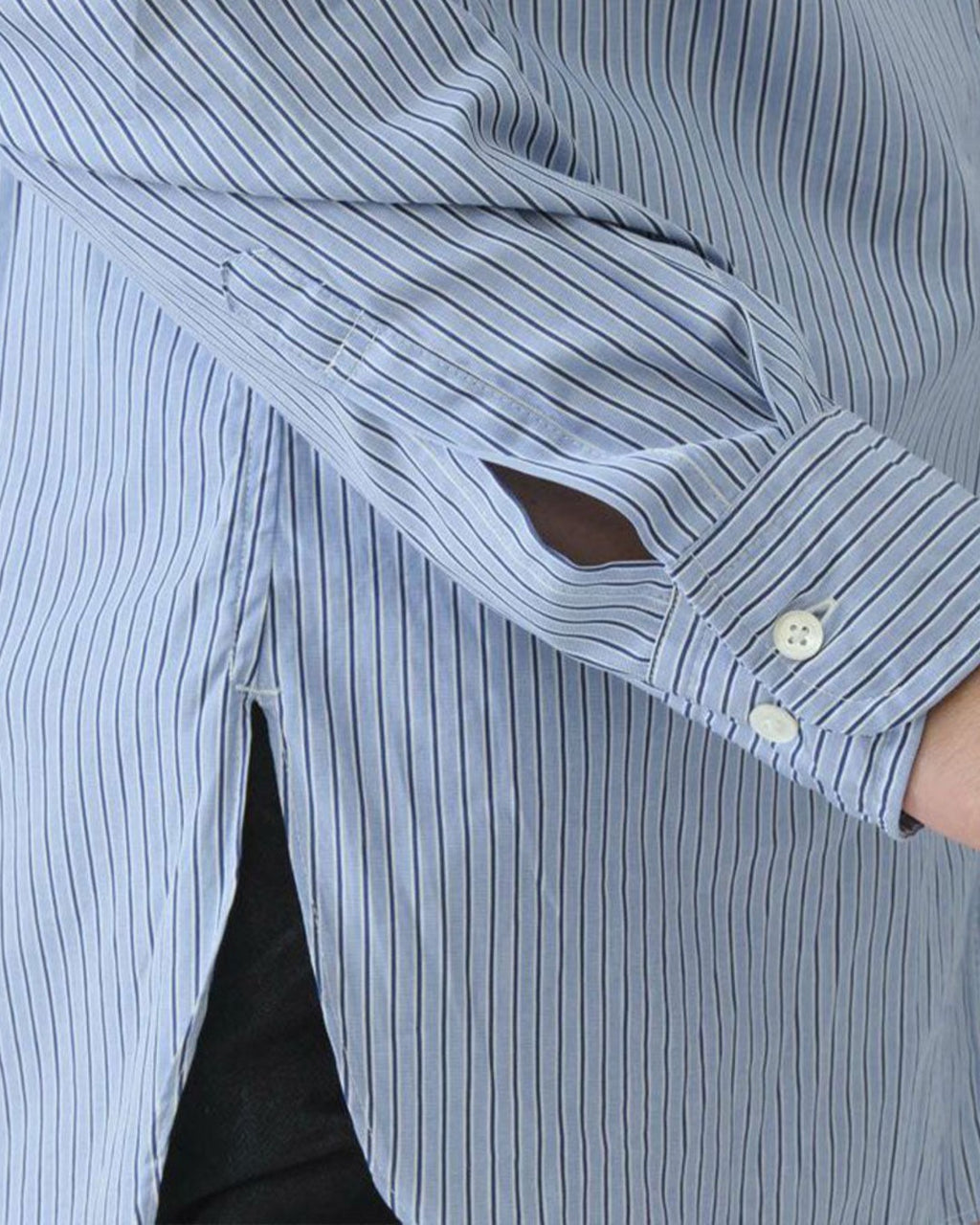 Sage de Cret - Chemise Rayée Thomas - Bleu