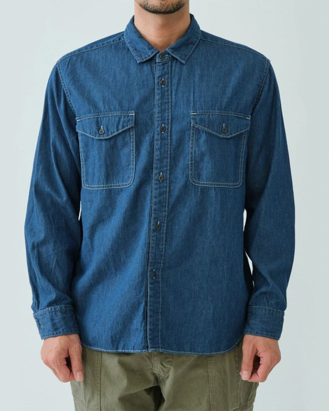 Sage De Cret - Denim Work Shirt - Blue