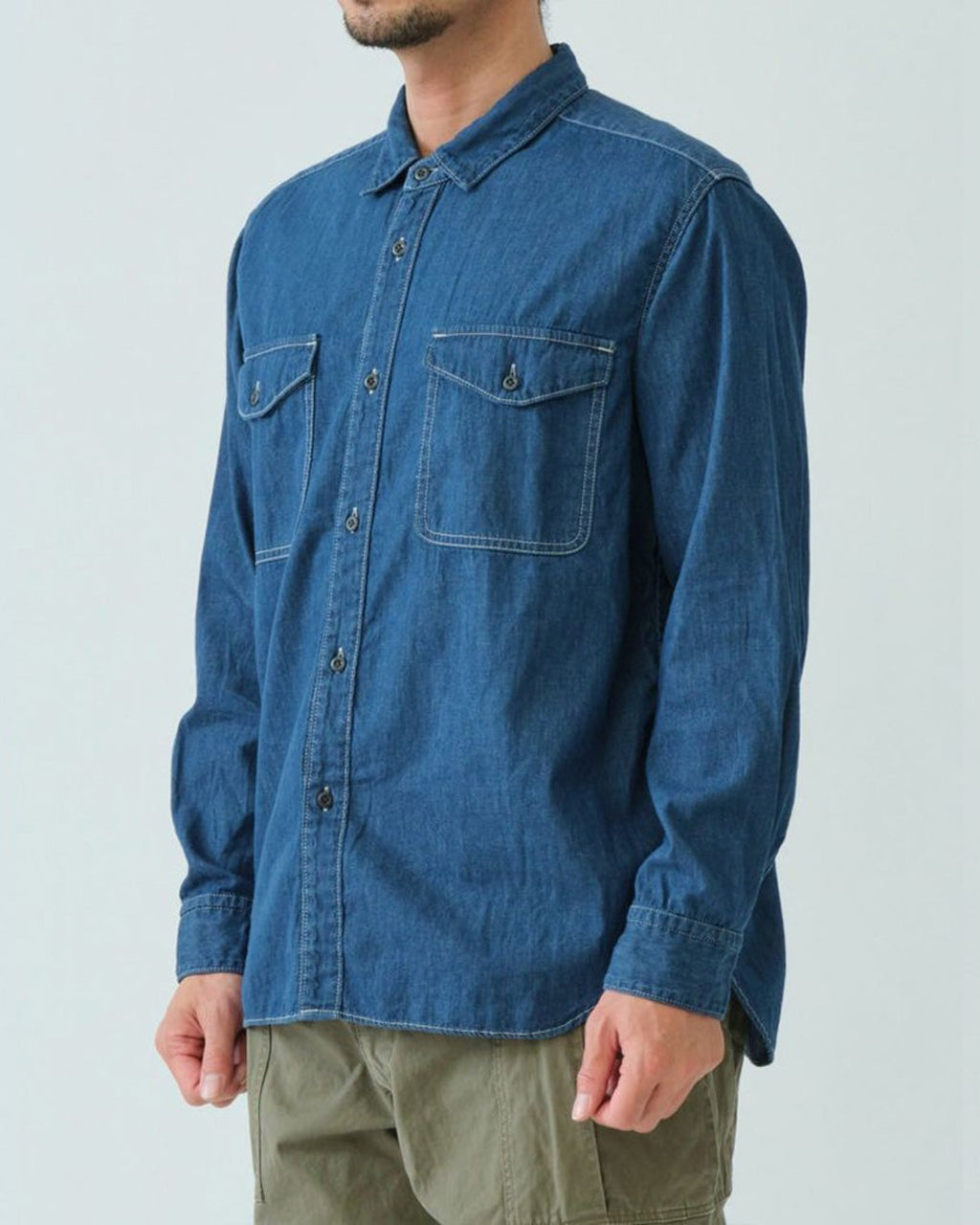 Sage De Cret - Denim Work Shirt - Blue
