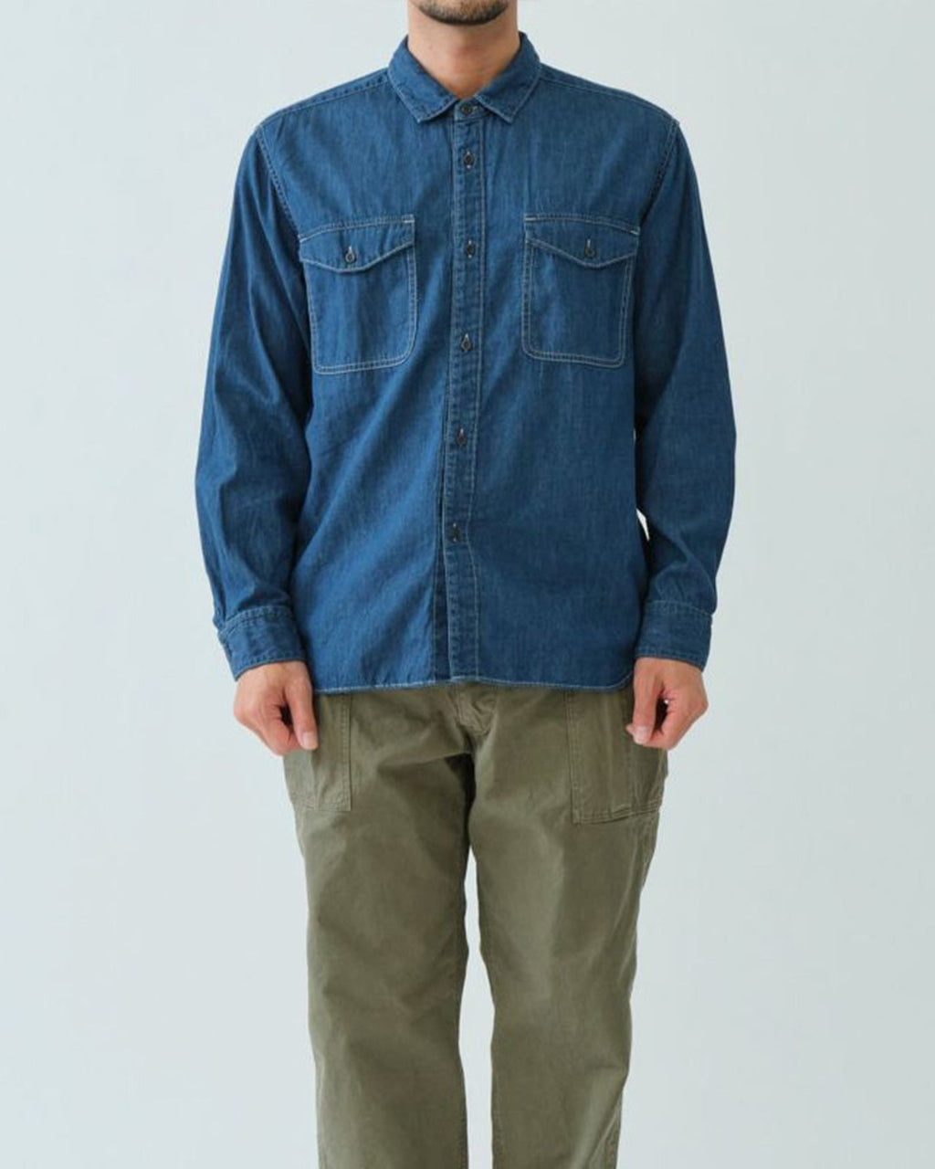 Sage De Cret - Denim Work Shirt - Blue