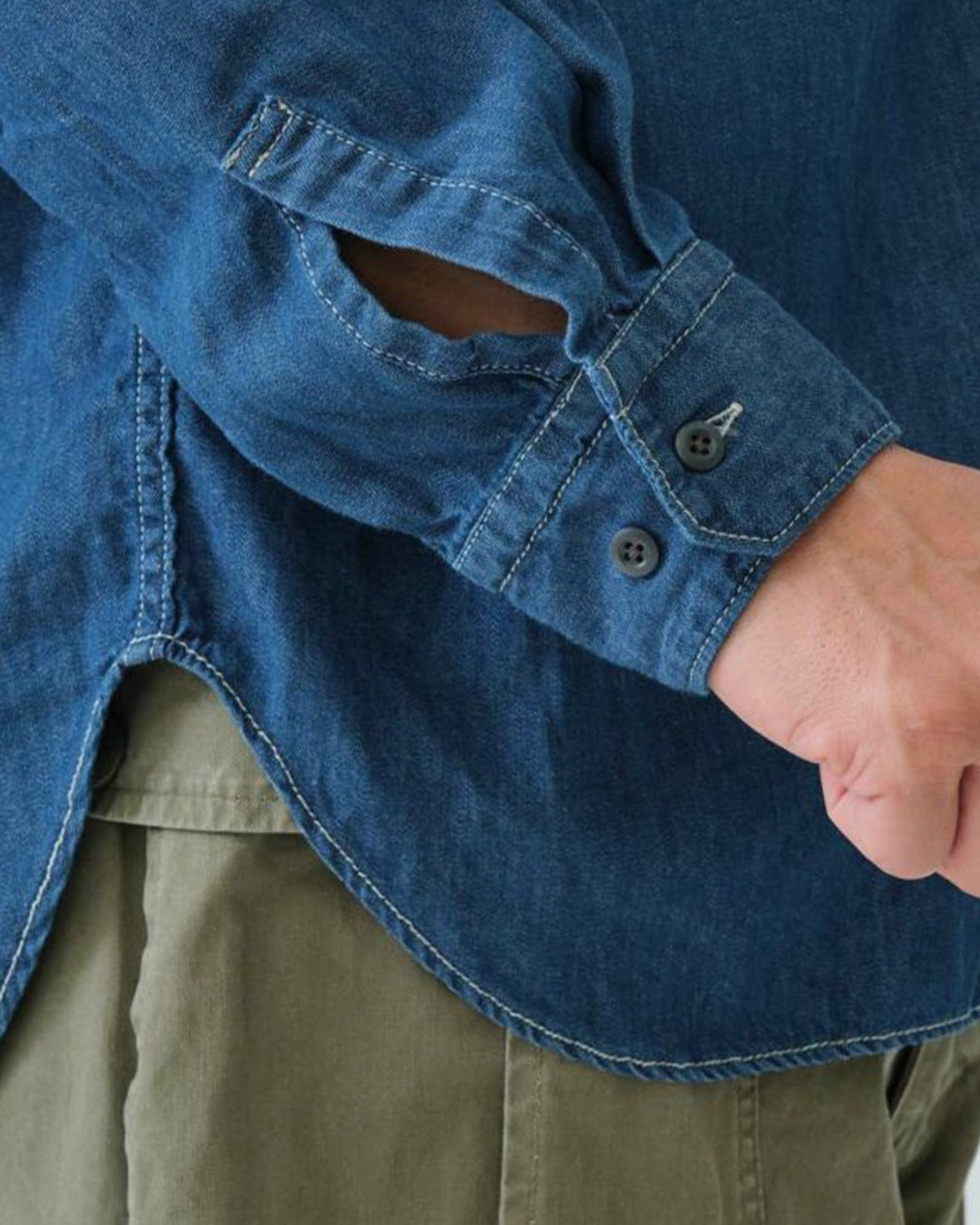 Sage De Cret - Denim Work Shirt - Blue