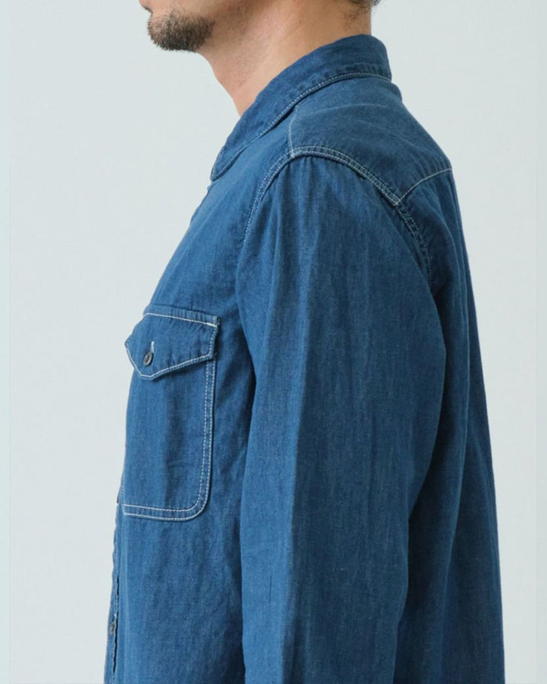 Sage De Cret - Denim Work Shirt - Blue