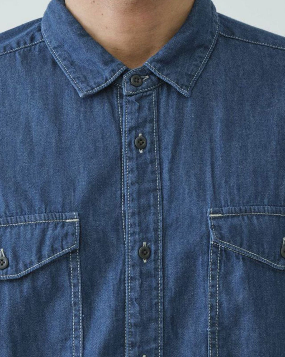 Sage De Cret - Denim Work Shirt - Blue
