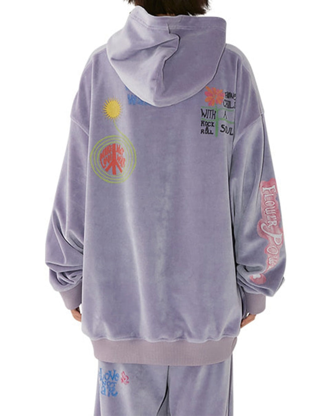 Halfway Native - Flower Power Sweatshirt - Purple