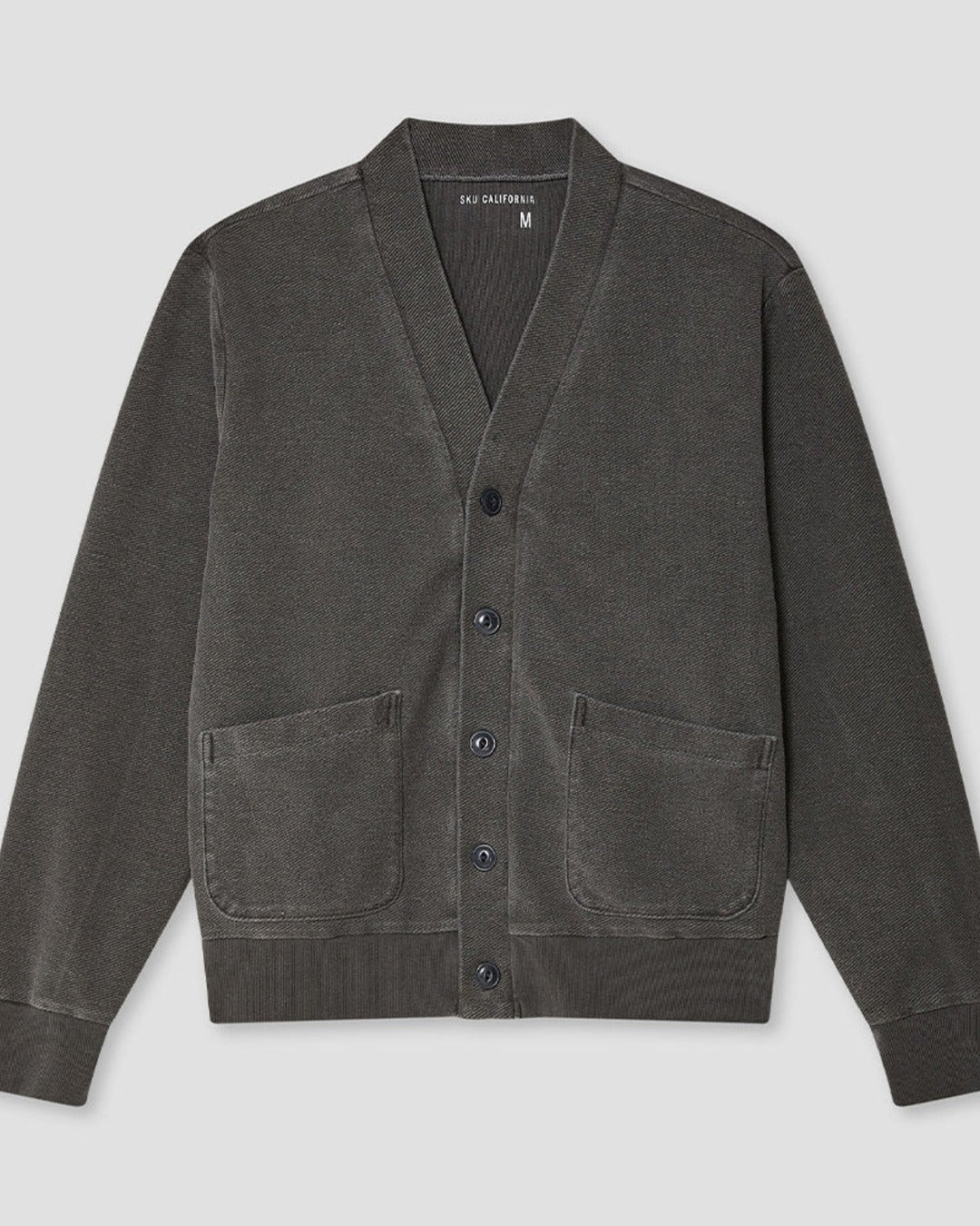 Save Khaki United - Cardigan Terry - Noir