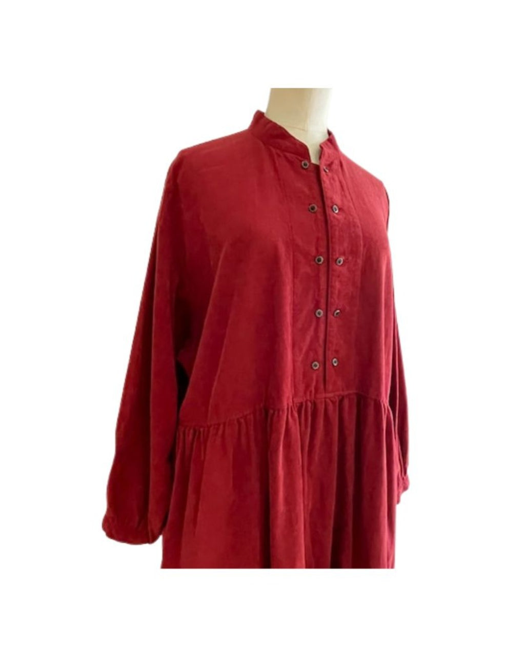 Sarahwear - Farmers Dress in Corduroy - Red