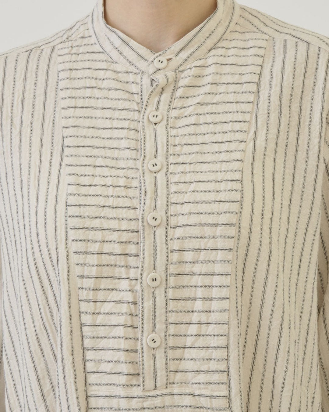 Pas De Calais - Brushed Striped Dress - Ivory