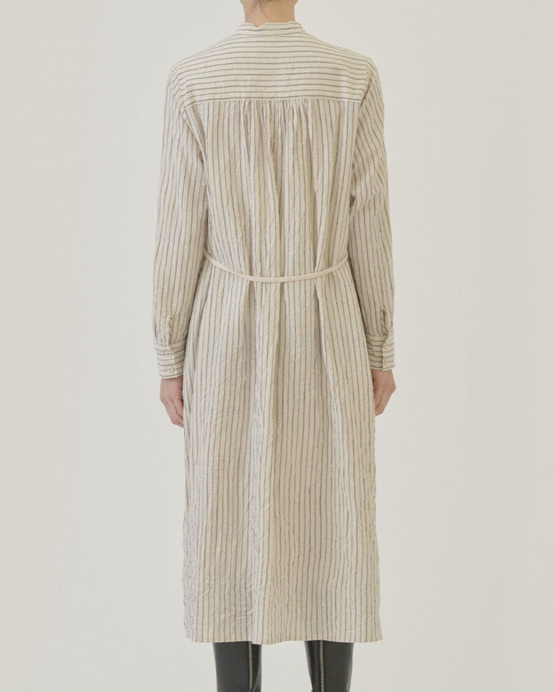 Pas De Calais - Brushed Striped Dress - Ivory