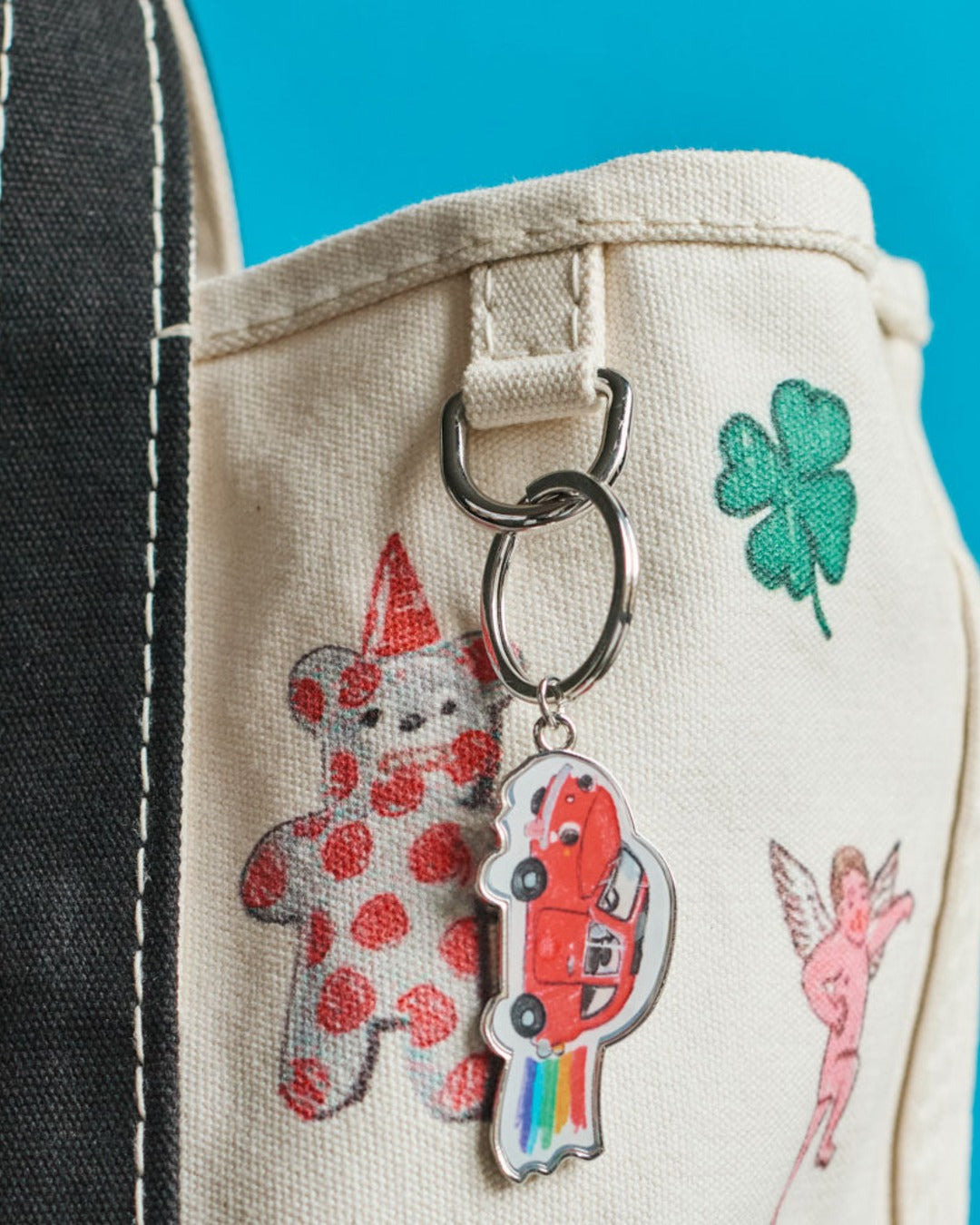 Merci x Shia Mcshia - Fiat 500 Keychain