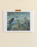 Merci x Travis Chapman - Affiche Shopping For Glassware