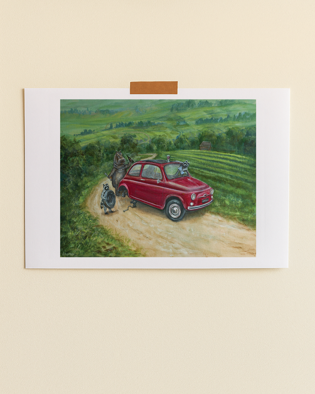 Merci x Travis Chapman - Pit Stop in Provence poster