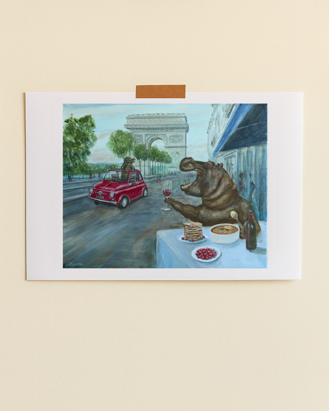 Merci x Travis Chapman - Breakfast at the Arc poster