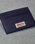 Merci - Flat Card Holder - Navy